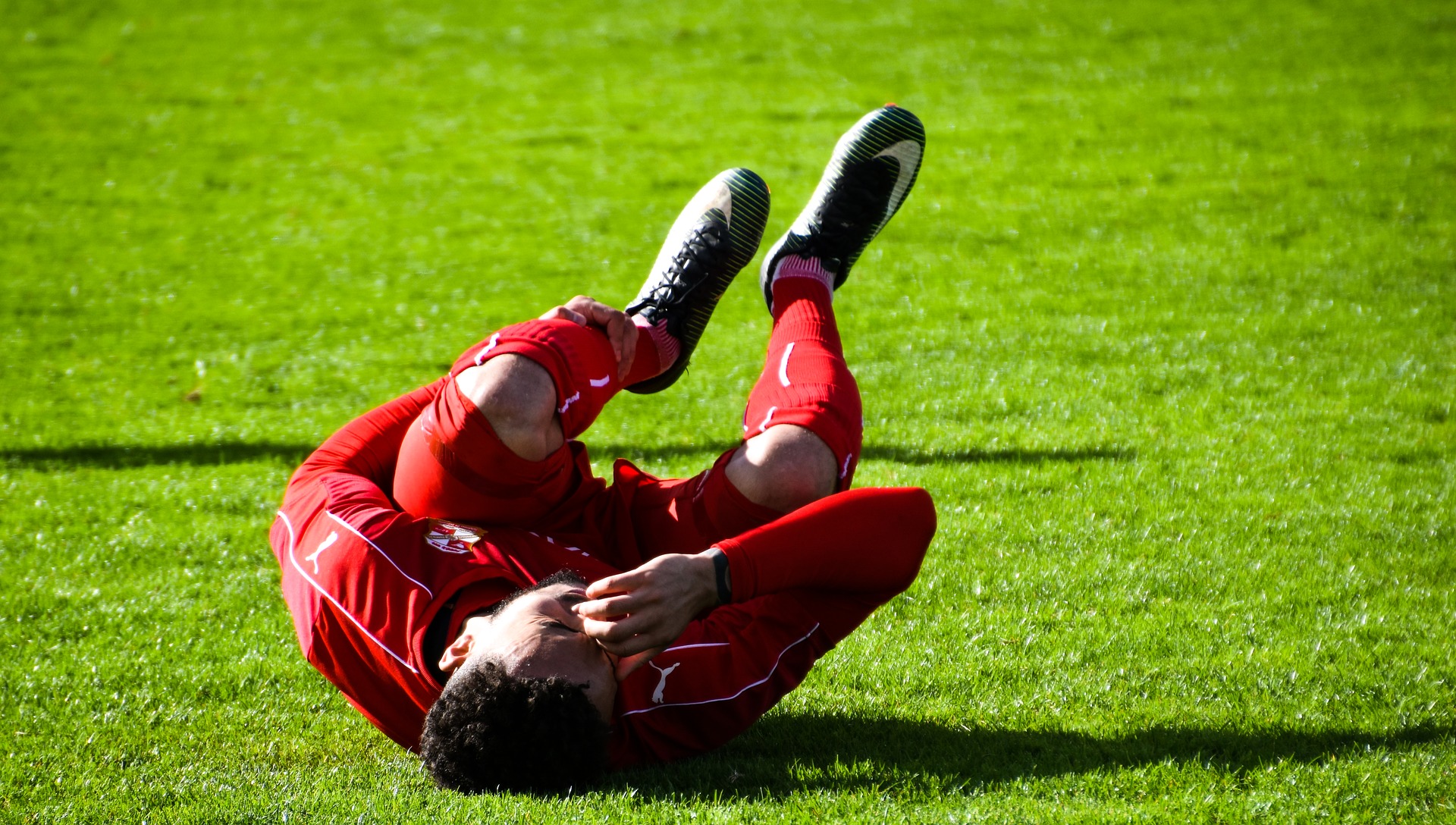 Verletztes Knie durch Sportunfall